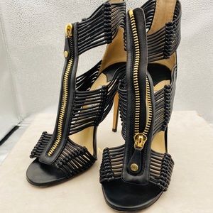 Jimmy Choo Black Nappa Leather Katie Shoes